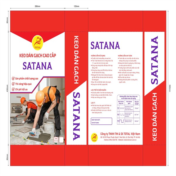KEO DÁN GẠCH CAO CẤP SATANA